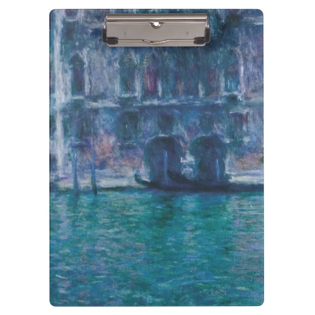 Le palais da Mula Claude Monet Klemmbrett (Vorderseite)