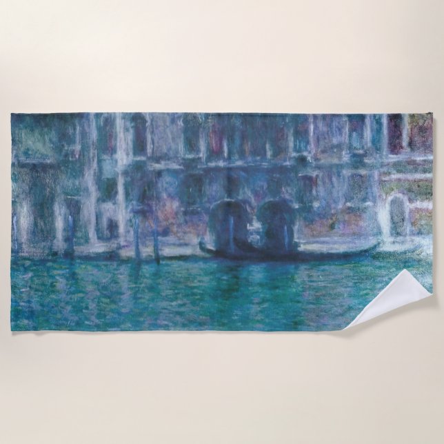 Le palais da Mula Claude Monet Strandtuch (Vorderseite)