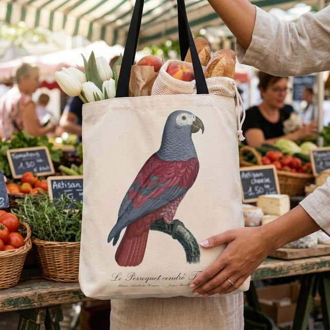 Le Perroquet cendre Tapire (African Grey Parrot Red Factor Psittacus Erithacus. Tote Bag)