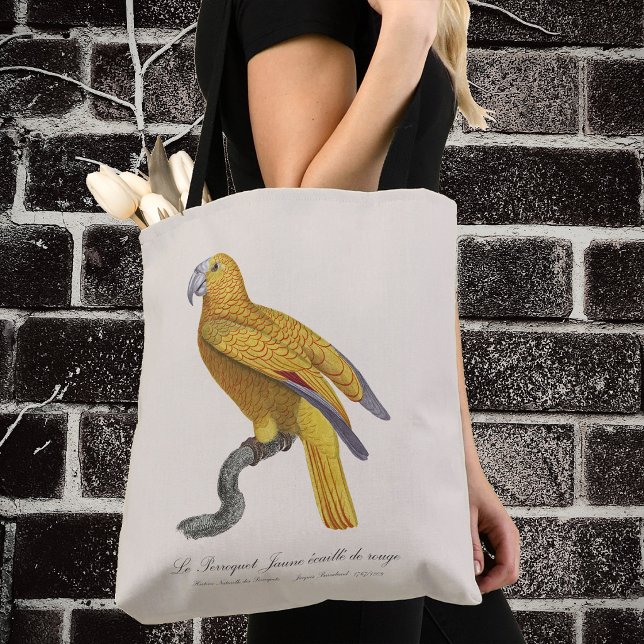 Le Perroquet Jaune ecaille de rouge (Le Perroquet Jaune ecaille de rouge. Tote Bag)