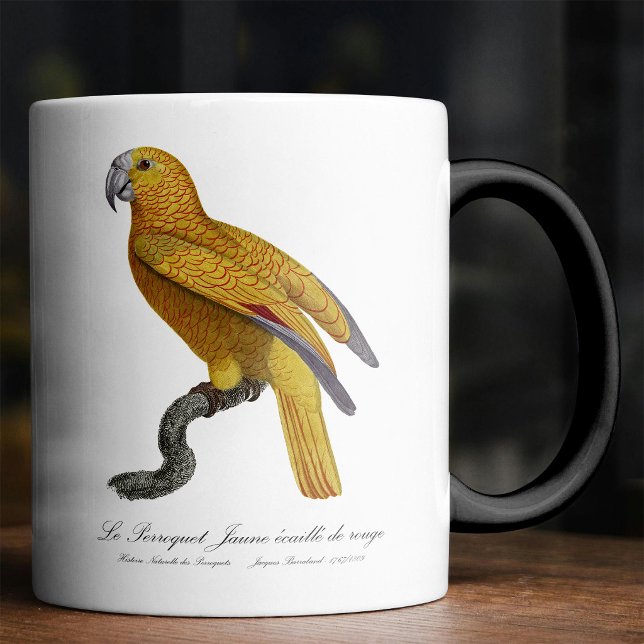 Le Perroquet Jaune ecaille de rouge Verwandlungstasse (Le Perroquet Jaune ecaille de rouge. Color Morph Mug)