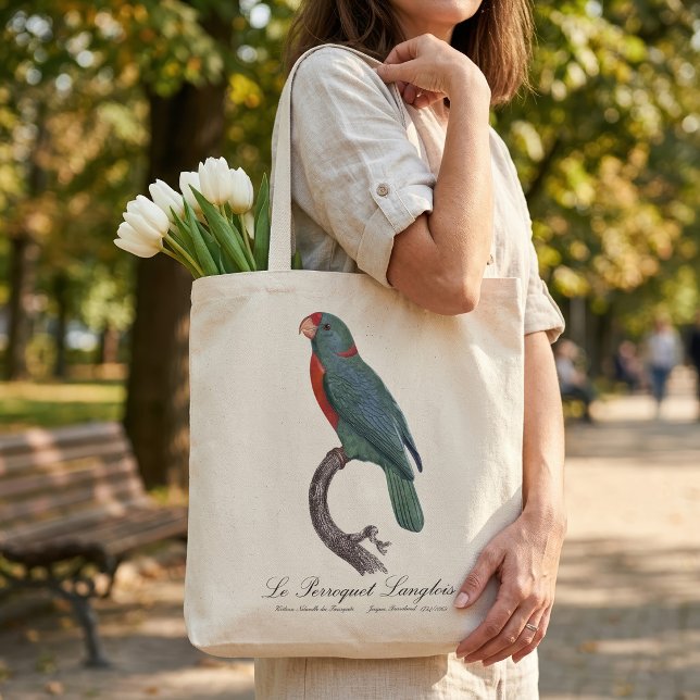 Le Perroquet Langlois (Le Perroquet Langlois by Jacques Barraband. Tote Bag)