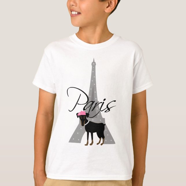 Le petit chien à Paris T-Shirt (Vorderseite)