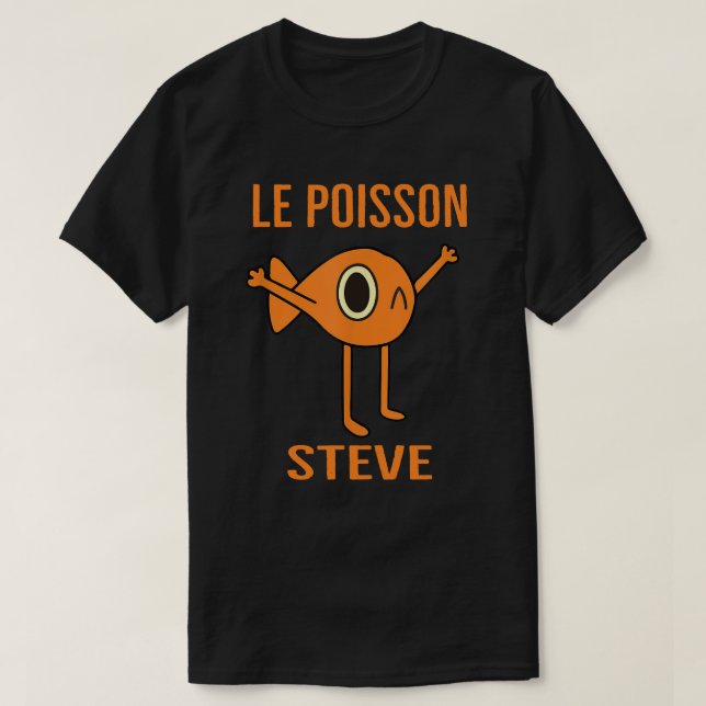 Le Poisson Steve Funny Fish for Kids women Men T-Shirt (Design vorne)