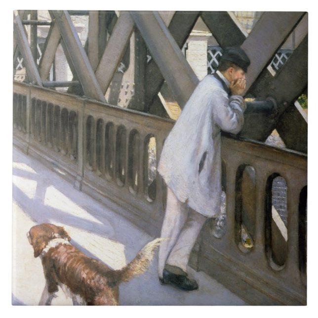 Le Pont de L'Europe: Detail eines stillstehenden Fliese (Vorderseite)