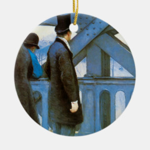 Le Pont de l'Europe von Gustave Caillebotte Keramik Ornament