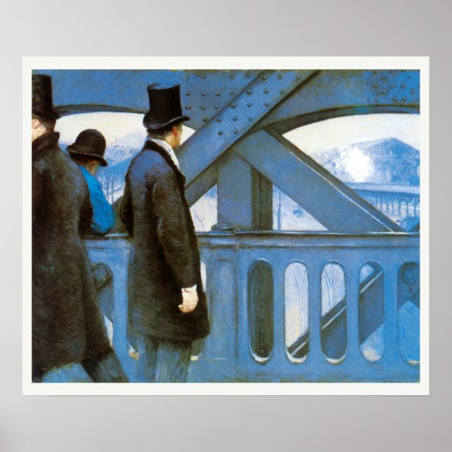 Le Pont de l'Europe von Gustave Caillebotte Poster (Vorne)