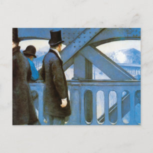 Le Pont de l'Europe von Gustave Caillebotte Postkarte