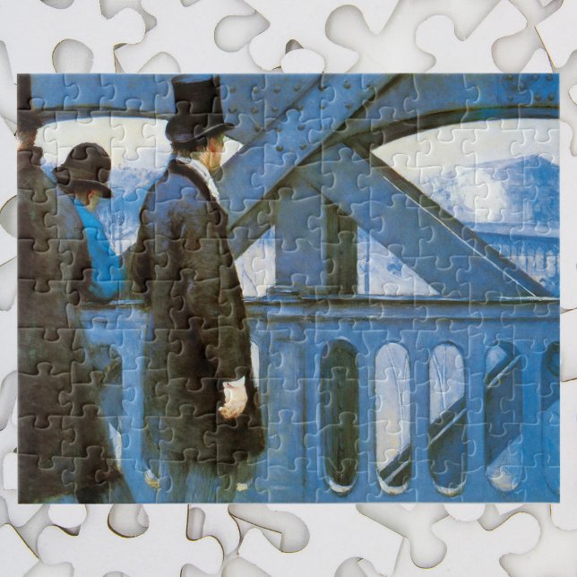Le Pont de l'Europe von Gustave Caillebotte Puzzle (Von Creator hochgeladen)