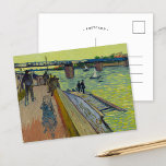 Le Pont de Trinquetaille | Vincent van Gogh Postkarte<br><div class="desc">Le pont de Trinquetaille (1888) | Vincent van Gogh's Le pont de Trinquetaille (1888) zeigt einen atemberaubenden Blick auf die Brücke von Trinquetaille in Arles, Frankreich. Das Gemälde mit kühnen, expressiven Pinselstrichen und lebhaften Farben zeigt Van Gogh's einzigartigen postimpressionistischen Stil. Die Komposition unterstreicht die Brückenstruktur, das reflektierende Wasser der Rhône...</div>