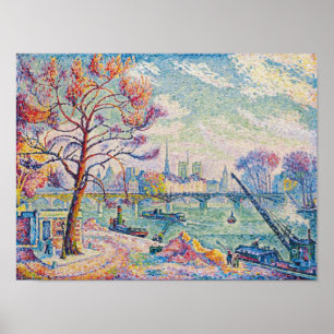 Le Pont Des Arts Paris   Paul Signac   Poster