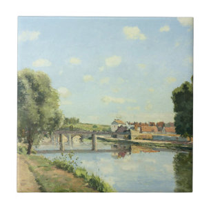 Le Pont Du Chemin De Fer Camille Pissarro Fliese