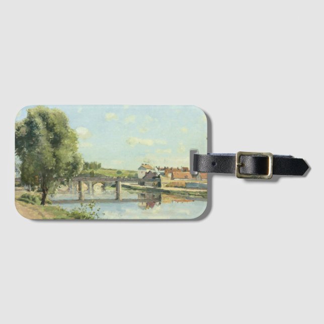 Le Pont Du Chemin De Fer Camille Pissarro Gepäckanhänger (Vorderseite (Horizontal))