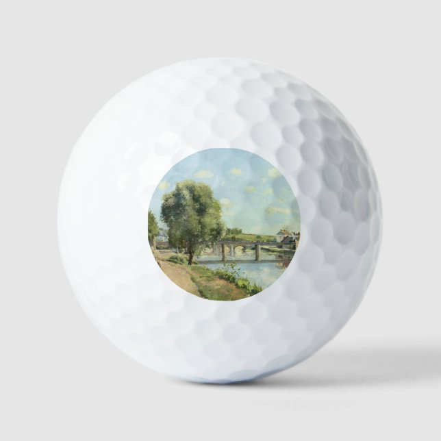 Le Pont Du Chemin De Fer Camille Pissarro Golfball (Vorderseite)