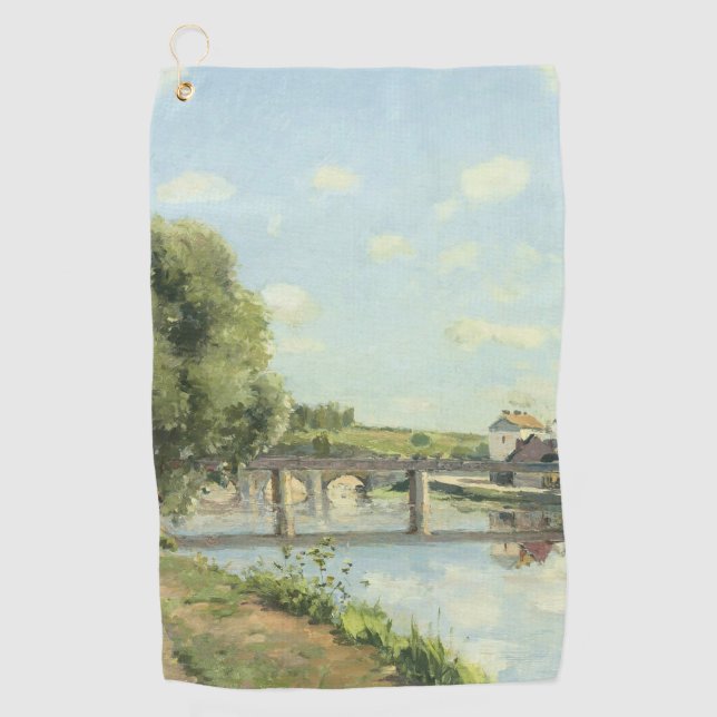Le Pont Du Chemin De Fer Camille Pissarro Golfhandtuch (Vorderseite)