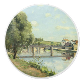 Le Pont Du Chemin De Fer Camille Pissarro Keramikknauf