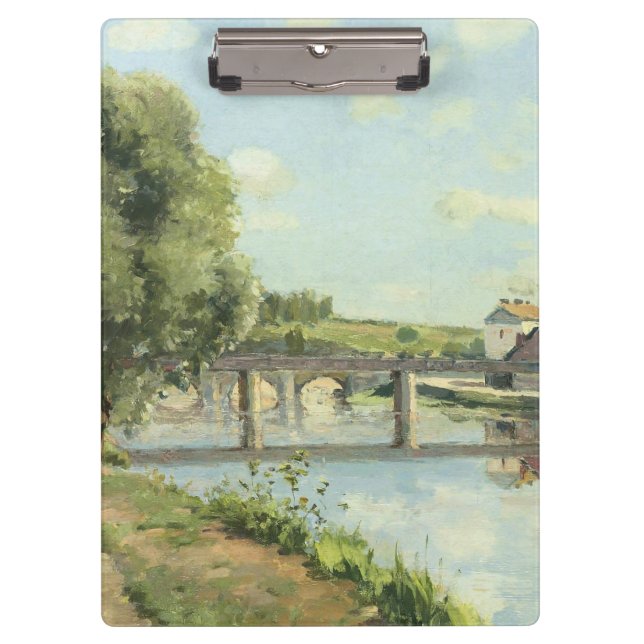 Le Pont Du Chemin De Fer Camille Pissarro Klemmbrett (Vorderseite)