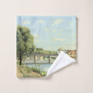 Le Pont Du Chemin De Fer Camille Pissarro Waschlappen