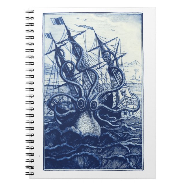 Le Poulpe Colossal 1801 Blue Notizblock (Vorderseite)