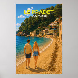 Le Pradet, Frankreich – Vintage-Reiseposter Poster