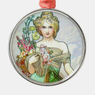 Le Printemps C1895 Silbernes Ornament