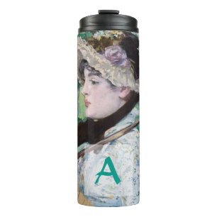 Le Printemps Édouard Manet Woman Portrait Monogram Thermosbecher