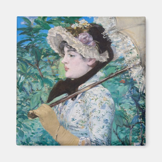 Le Printemps Manet Impressionist Fine Art Malerei Magnet (Vorne)