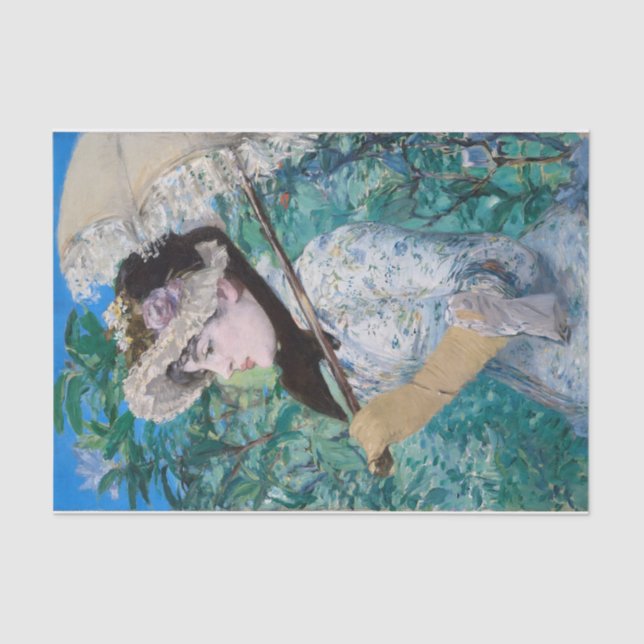 Le Printemps Manet Malerei Seidenpapier (Vorderseite)