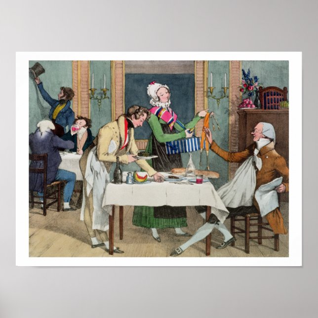 Le Restaurant, Pub. von Rodwell und Martin, 1820 ( Poster (Vorne)