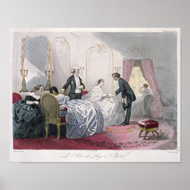 Le Salon de loge a l'Opera Poster (Vorne)