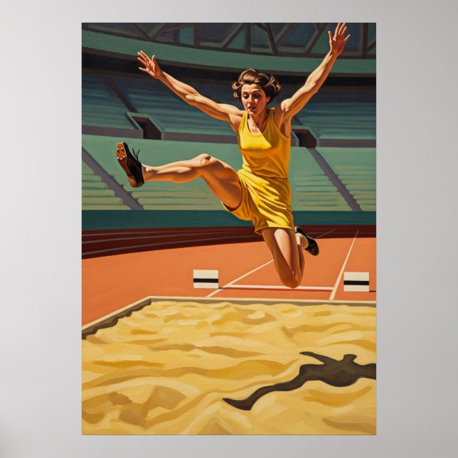 LE SAUT EN LONGUEUR (The Long Jump) Poster (Vorne)
