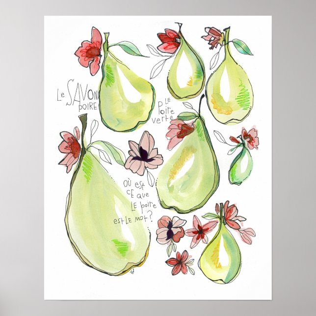 Le Savon Poire Poster (Vorne)
