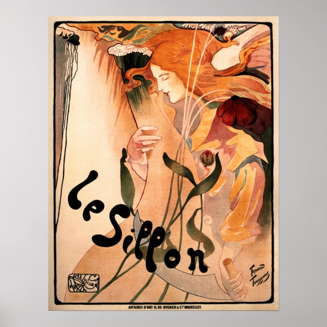 LE SILLON Libre Esthetique 1895 Fernand Toussaint Poster (Vorne)