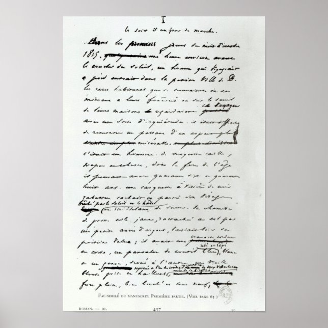 Le Soir d'un Jour de Marche' Poster (Vorne)