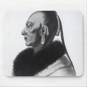 Le Soldat du Chene, ein Osage-Leiter Mousepad