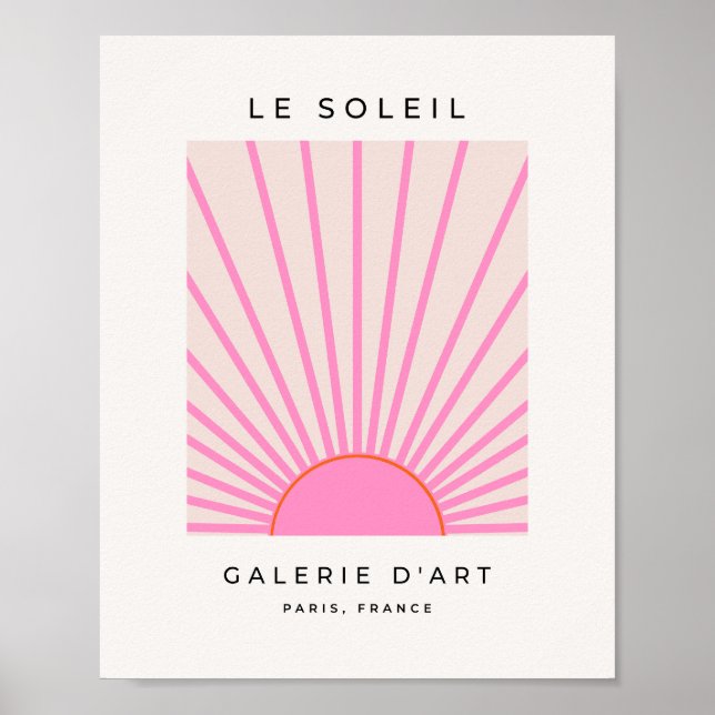 Le Soleil 01 Sun Pink Sunshine Poster (Vorne)