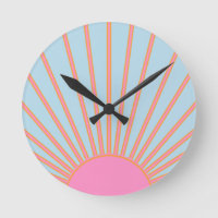 Le Soleil 02 Retro Sun Rosa und Blau Sunshine