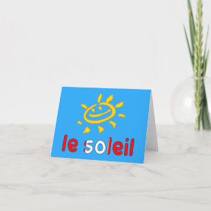 Le Soleil Die Sonne im kanadischen Sommerurlaub Feiertagskarte