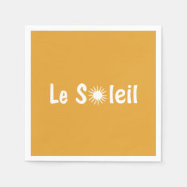 Le Soleil French Sunshine Custom Colors Serviette