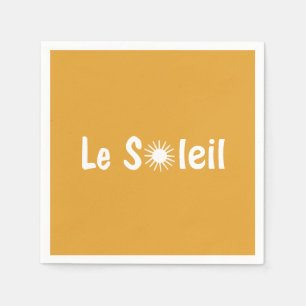 Le Soleil French Sunshine Custom Colors Serviette