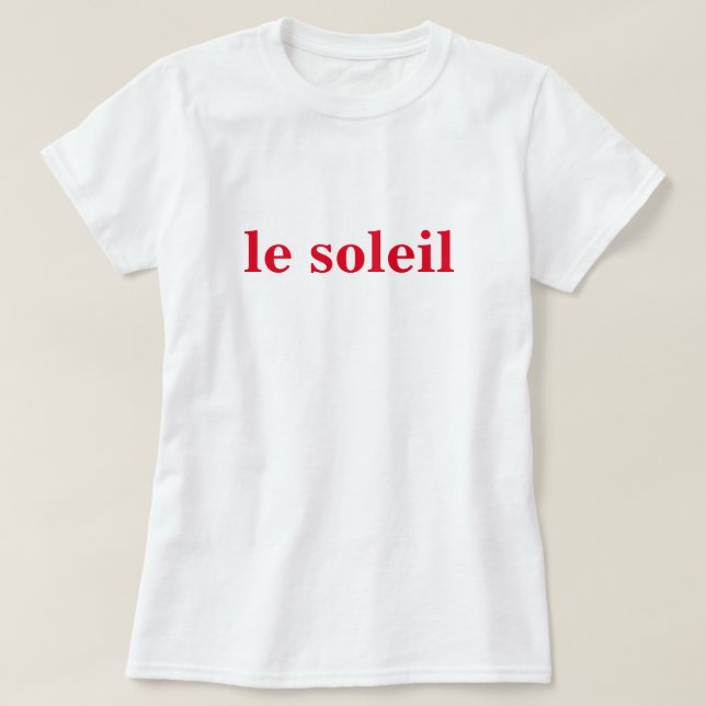 le soleil T-Shirt (Design vorne)