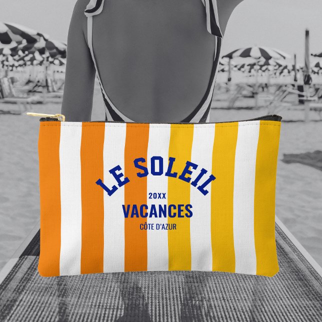 Le Soleil Vacances Côte d'Azur Cabana Streifen Zubehörtasche (Von Creator hochgeladen)