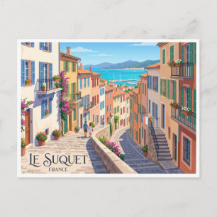 Le Suquet Cannes Frankreich Postkarte