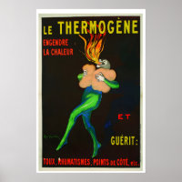 Le Thermogene Pharmazeutische Werbeplakat von