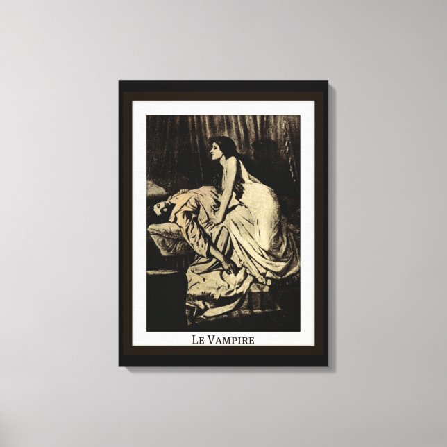 Le Vampire von Burne-Jones Leinwanddruck (Vorderseite)