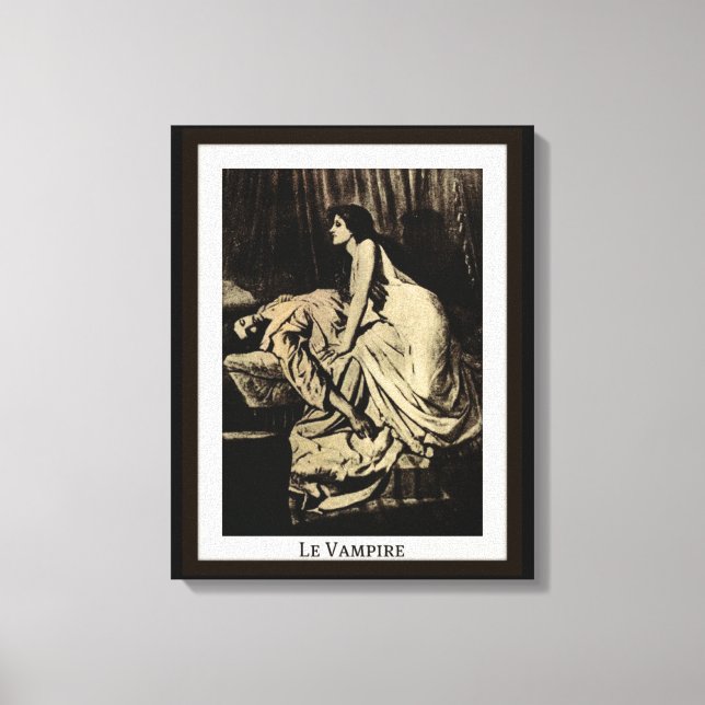 Le Vampire von Burne-Jones Leinwanddruck (Vorderseite)