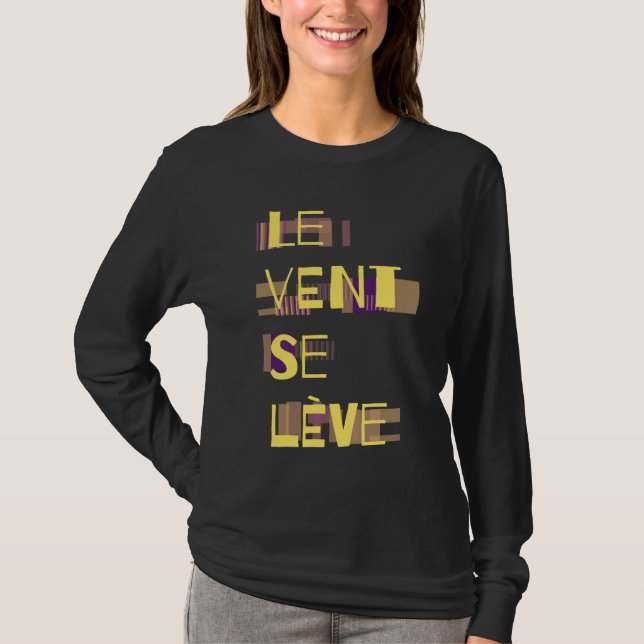 Le Vent Se Leve, französischer T - Shirt (Vorderseite)