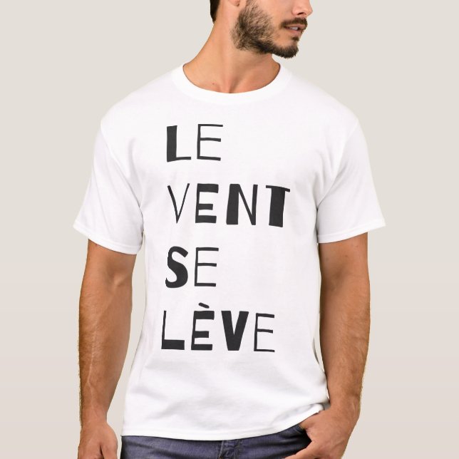 Le Vent Se Leve - Schwarzer T - Shirt (Vorderseite)