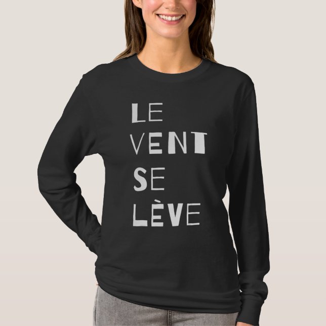Le Vent Se Leve White T-Shirt (Vorderseite)