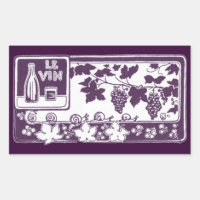 Le Vin, Vintages Weinetikett